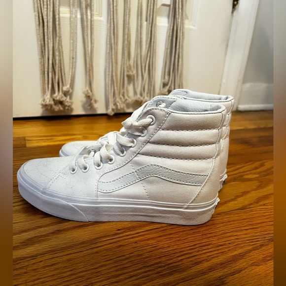 Vans Shoes Vans All White High Top Poshmark